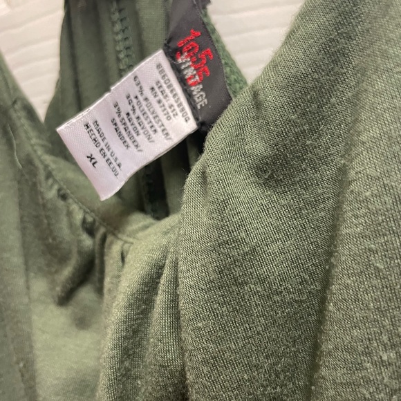 EUC XL Green maxi dress with flower design and braided sports bra style back - Picture 7 of 7